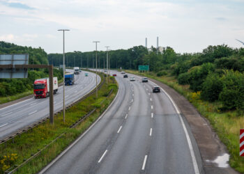 Denmark bus toll truck © Werner Lerooy | Dreamstime.com