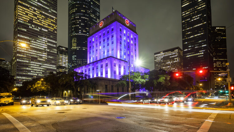 Houston traffic signals downtown © Crackerclips | Dreamstime.com