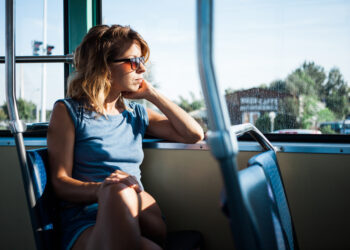 female passenger bus safety harassment © Marjan Apostolovic | Dreamstime.com