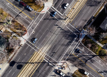 At intersections, UDoT is using Ouster’s BlueCity Lidar, integrated into Econolite’s Cobalt controllers and EOS firmware (© Ouster)