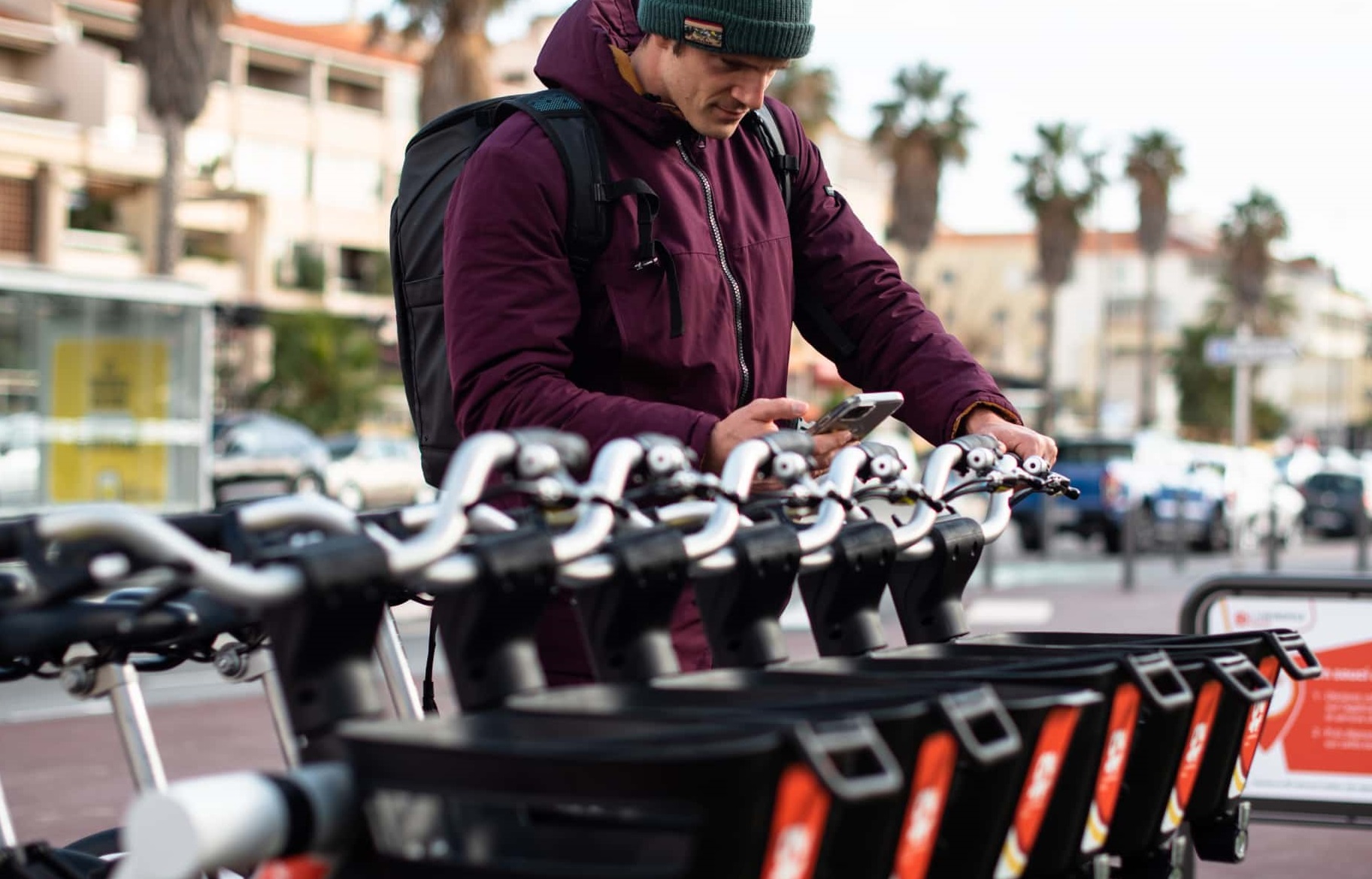 Station fits in the size of a single parking space (image: Fifteen) Micromobility bike-share urban mobility decarbonisation (image: Fifteen)